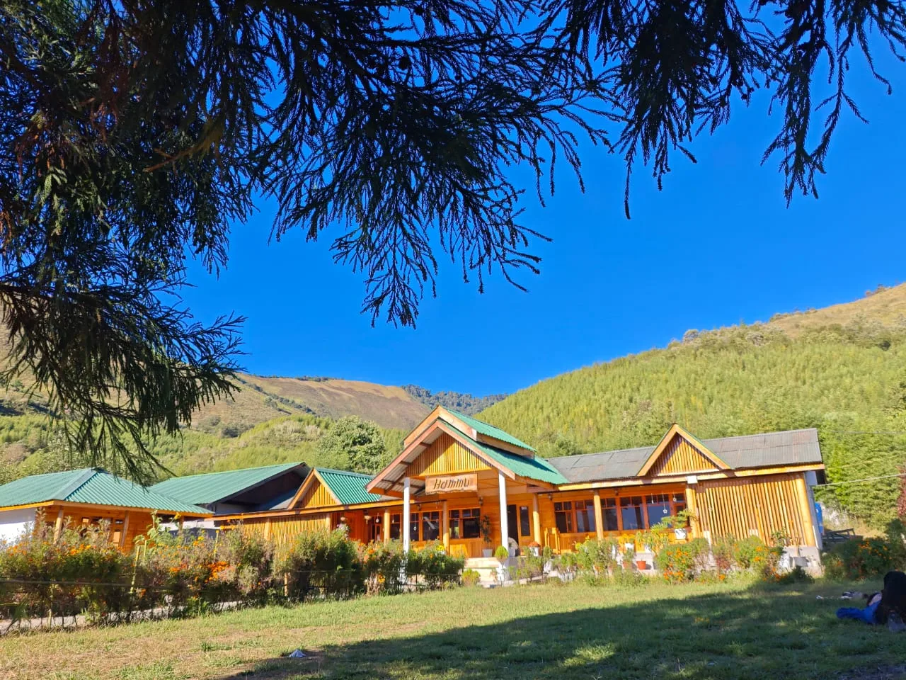Dirang valley with its hot springs and traditional Monpa houses, Arunachal Pradesh